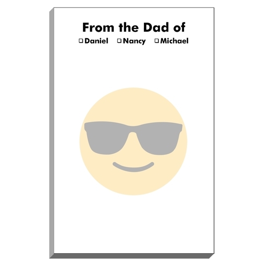 Emoji Sunglasses Parent Notepads